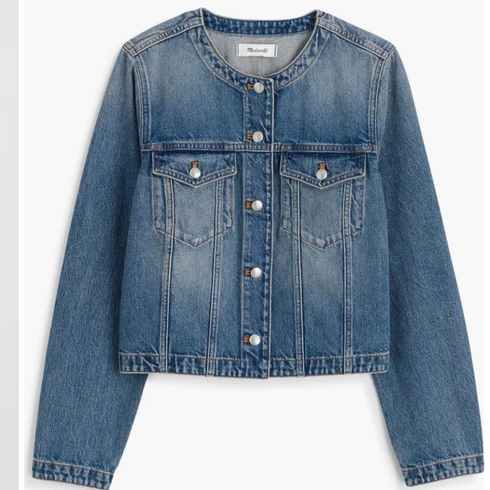 Madewell Cocoon Sleeve Crop Denim Jacket